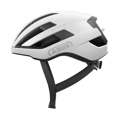 Abbildung von ABUS Rennradhelm WingBack einfacher Roadhelm für sportliches Fahren im Alltag und in der Freizeit Erwachsene Jugendliche Polarweiß, Größe L