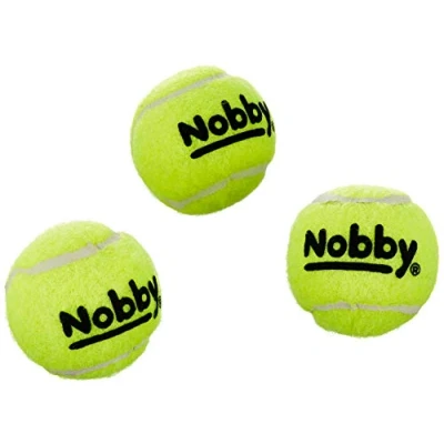 Abbildung von Nobby Tennisball mit Squeaker XS 4.5 cm; 3er Netz