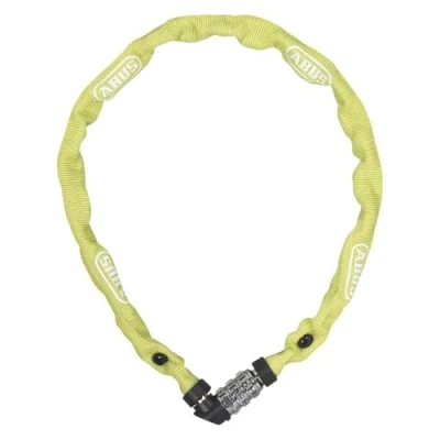 Abbildung von ABUS Kettenschloss 1200 Web Zahlenschloss mit 3 stelliger Kombination Kette aus gehärtetem Stahl Leichtes Fahrradschloss Farbauswahl Fahrradzubehör 60 cm Grün/Lime