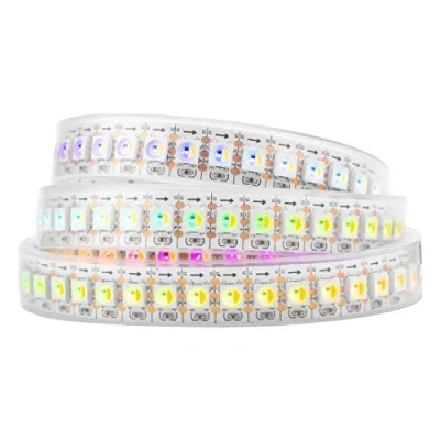Abbildung von BTF LIGHTING RGBW RGBNW Naturweiß SK6812 (ähnlich WS2812B) 1m 144LEDs/Pixels/m Individuell adressierbar Flexibel 4 Farbe in 1 LED Traumfarbe Streifen Wasserdicht IP67 DC5V