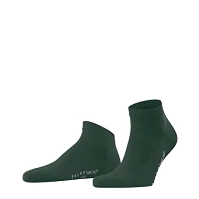 Abbildung von FALKE Herren Sneakersocken Cool 24/7 M SN Baumwolle kurz einfarbig 1 Paar, Grün (Hunter Green 7441) neu umweltfreundlich, 41 42