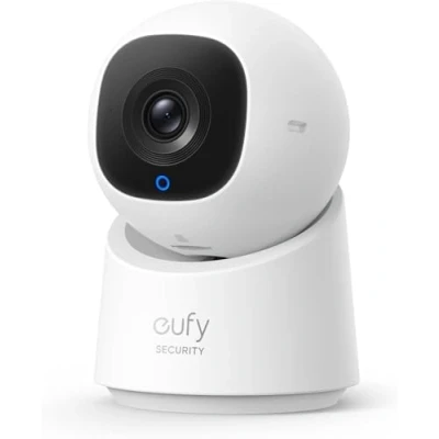 Abbildung von eufy Indoor Cam C220, 2K Überwachungskamera Innen, 360 Schwenk /Neigefunktion, Kamera mit WLAN, KI für Menschen/Bewegungen, Ideal als Babyphone/Haustierkamera/Sicherheit Zuhause