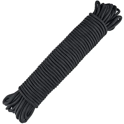Abbildung von G2PLUS 6mm Paracord Seil, Weiß Nylonseil, 30M Multifunktional Outdoor Kletterndes Zugbinde Wäsche Seil für Kampierenden Garten im Freien