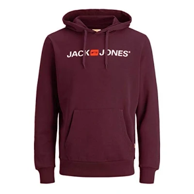 Abbildung von JACK &amp; JONES Herren JJECORP Old Logo Sweat Hood NOOS 12137054, Port Royale/REG FIT, M