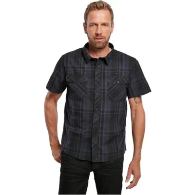 Abbildung von Brandit Roadstar Hemd, Herren, Größe: XXL, Blk/blue