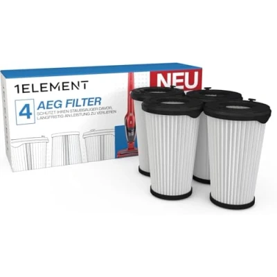 Abbildung von 4 Filter für AEG Staubsauger [CX7, CX7 2 &amp; QX8] ersetzt AEF150 Ersatzfilter Filterset Akkusauger