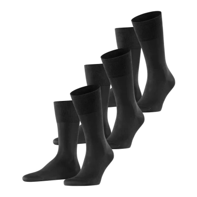 Abbildung von Falke Tiago 3PACK Business &amp; Casual Socken, Herren, Größe: 39 40, Black