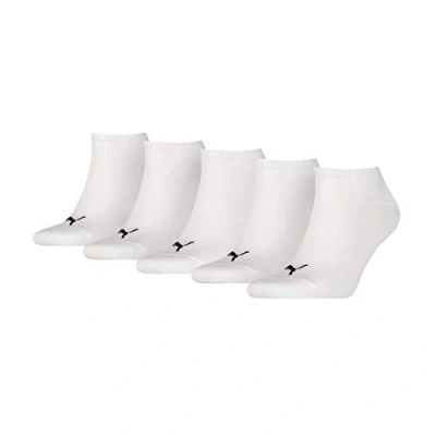 Abbildung von Puma Unisex Plain Sneaker Trainer (5 Pack) Socks, Weiß, 35 38 EU