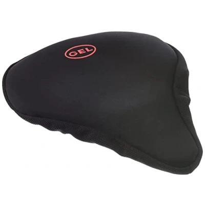 Abbildung von Velo Gel Satteldecke, Sattelüberzug Fahrrad, Sattelbezug Gelsattelbezug, Satteldecke mit Gelkissen Schwarz 260 x 235 mm