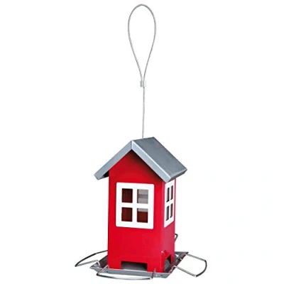 Abbildung von Trixie 55630 Futterhaus, 1.000 ml/20 cm, rot/silber