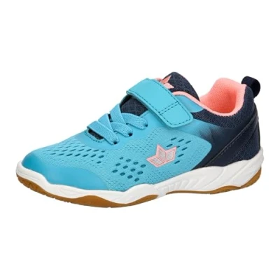 Abbildung von Lico Unisex Kinder Key Vs Hallenturnschuhe, Türkis Marine Rosa, 34 EU
