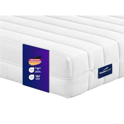 Abbildung von Traumnacht Easy Comfort 2 in 1 Duo orthopädische 7 Zonen Komfortschaummatratze, Härtegrad und 3, Öko Tex zertifiziert 90 x 200 cm, Höhe 13 produziert nach deutschem Qualitätsstandard