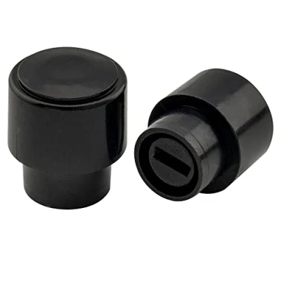 Abbildung von Musiclily Pro Zoll T Style Gitarren Schalter Knopf 3 Weg Switch Tips für USA Fender Tele E Gitarre, Schwarz (2er Set)
