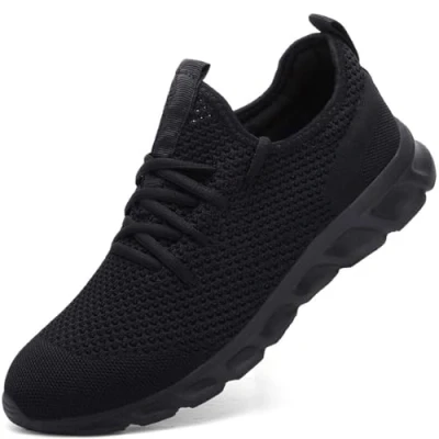 Abbildung von Damen Laufschuhe Turnschuhe Sportschuhe Sneaker Running Tennis Schuhe Freizeit Straßenlaufschuhe Fashion Leichtgewichts Atmungsaktiv Walkingschuhe Outdoor Fitness Jogging Sportsschuhe Schwarz 40 EU