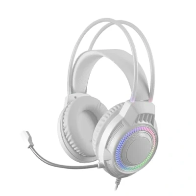 Abbildung von Mars Gaming MH124, Kopfhörer FRGB Rainbow, Ergonomisches Design, Flexibles Mikrofon, Lautstärkeregler, Headset, Windows, Linux, Mac, PS4, PS5, Xbox One, Series XS, Switch, Weiß