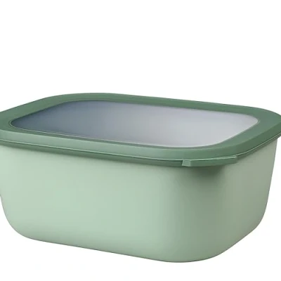 Abbildung von Mepal Multi Bowl Cirqula Rectangular Vorratsdose mit Deckel Geeignet als Luftdichte Aufbewahrungsbox für den Kühlschrank, Mikrowellengeschirr &amp; Frischhaltedosen 3000 ml Nordic Sage