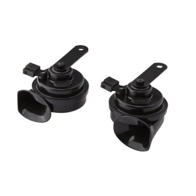 Abbildung von HELLA Fanfare OE CONNECT HORN TE26 SET 12V 110dB(A) 400Hz 500Hz Hochton/Tiefton elektrisch ECE Gehäusefarbe: schwarz Menge: 2 3FH 012 010 111