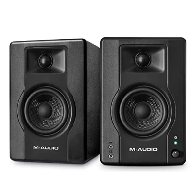 Abbildung von M Audio BX4 BT 4.5 Zoll 120W Bluetooth Studiomonitore PC/Regal Lautsprecher für Musikproduktion, Gaming, Streaming, Podcasting und DJs (Paar)