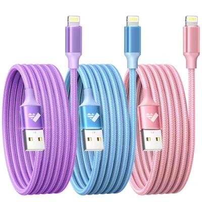 Abbildung von iPhone Ladekabel, Lightning Kabel [3Pack 2M] Schnellladekabel MFi Zertifiziert USB auf für 14 13 12 11 Pro/Pro Max/Mini, XR XS Max X, 8 7 6 6s Plus, 5s 5 Se