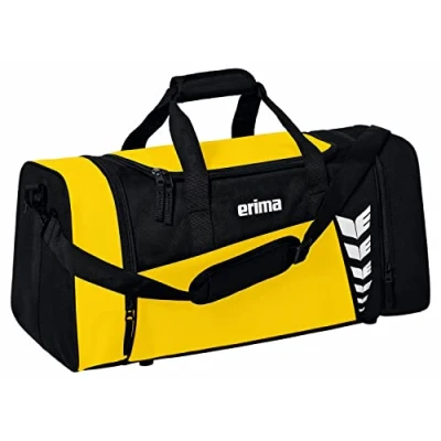 Abbildung von Erima Unisex Six Wings geräumige Sporttasche (7232305), gelb/schwarz, S