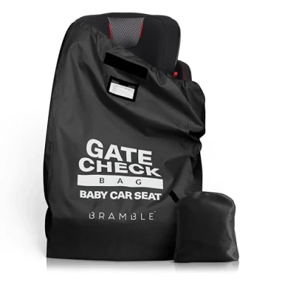 Abbildung von Bramble Gate Check Transporttasche Kindersitz Flugzeug Schutzhülle Babyschale Robust &amp; Wasserdicht 85x45cm (Schwarz)