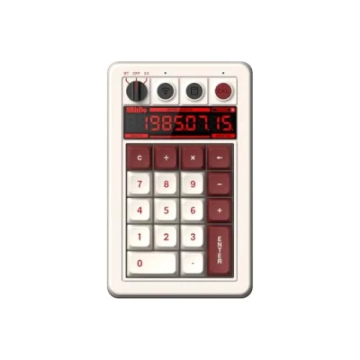 Abbildung von 8BitDo Retro 18 Mechanical Numpad, Supports Calculator Mode, Bluetooth/2.4G/Wired Numpad for Windows and Android Fami Edition