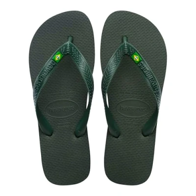 Abbildung von Havaianas Top Brasil, Bequeme, Robuste und Leichte Badelatschen, mit Rutschfesten Sohlen, Brasilien Flagge auf den Riemen, Unisex Erwachsene