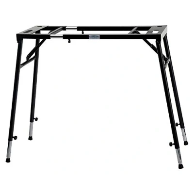 Abbildung von Classic Cantabile Keyboardständer Klapptisch für Digitalpianos oder Masterkeyboards Auflagefläche ausziehbar höhenverstellbar von 65 110 cm schwarz