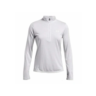 Abbildung von Under Armour Damen Tech 1/2 Zip Twist, Trainings T Shirt für Damen, bequemes Reißverschluss Funktionsshirt das Training