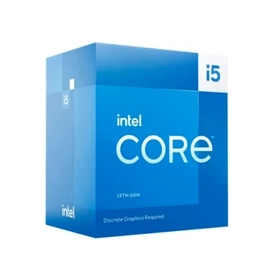 Abbildung von Intel® Core™ i5 13400F Desktop Prozessor 10 Kerne (6 P cores und 4 E cores) 20 MB Cache, bis zu 4,6 GHz