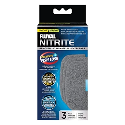 Abbildung von Fluval Nitrit Entferner Pads, für Außenfilter 107 und 207, 3er Pack