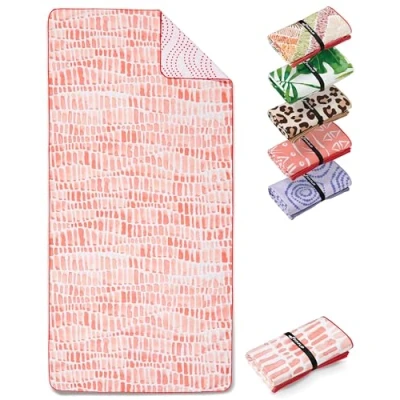 Abbildung von Fit Flip Strandtuch XXL Mikrofaser Badetuch Strandtücher leicht und schnelltrocknend 100% recyceltes Handtuch Strandhandtuch zum Baden (Dunes 160x90cm)
