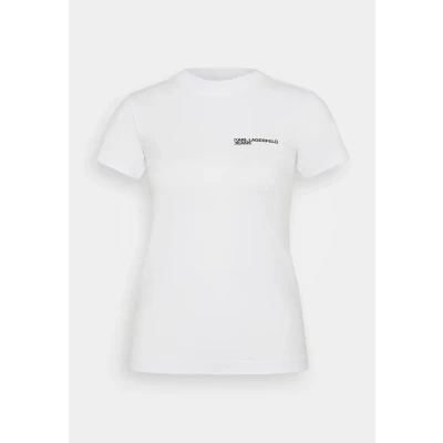 Abbildung von Karl Lagerfeld Jeans SLIM FIT TEE Tshirt basic, Damen, Größe: Medium, White