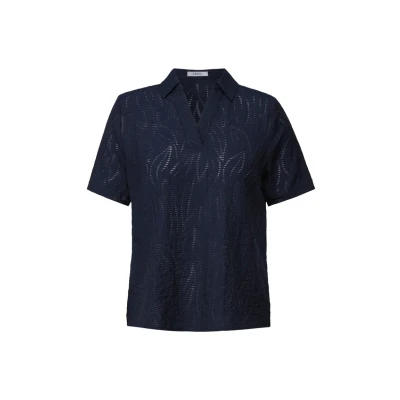 Abbildung von Cecil MIT Struktur Bluse, Damen, Größe: Small, Blau