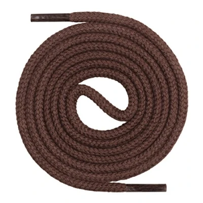 Abbildung von Mount Swiss runde Premium Schnürsenkel aus 100% Baumwolle sehr reißfest Farbe Dunkelbraun Länge 70cm