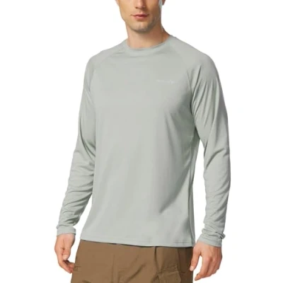 Abbildung von baleaf UV Shirt Herren Wasser Schutz UPF 50+ Rashguard Sonnenschutz Langarm Grau L