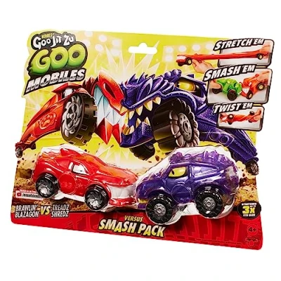 Abbildung von Heroes of GOO JIT Zu Mobiles Blazagon Vs Shredz Stretch &#039;em!Smash &#039;em! Twist Fix Them and Start Again!Present for 4 Year Old Girls, Boys Fans