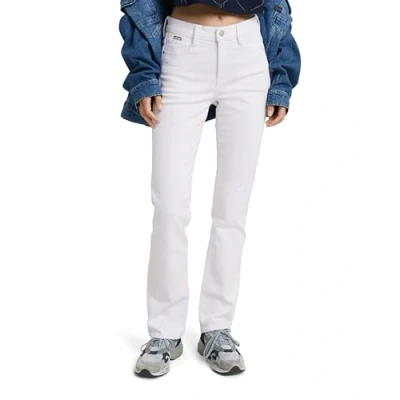 Abbildung von G STAR RAW Damen Strace Straight Jeans, Weiß (Paper White gd D23951 D552 G547), 30W / 32L