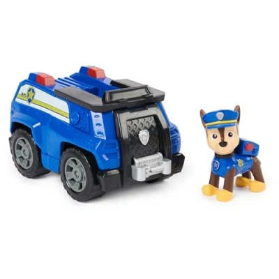 Abbildung von PAW PATROL, Polizei Fahrzeug mit Chase Figur (Sustainable Basic Vehicle/Basis Fahrzeug), Spielzeug für Kinder ab 3 Jahren