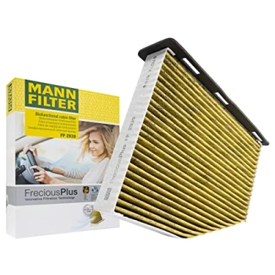 Abbildung von MANN FILTER FP 2939/1 Innenraumfilter FreciousPlus Biofunktionaler Pollenfilter für Rechtslenker PKW