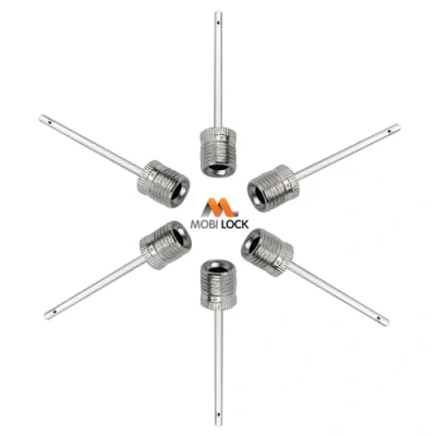 Abbildung von Mobi Lock Nadel zum Aufpumpen von Bällen (6er Pack) Luftpumpennadeln aus Edelstahl Ideal Aufblasen Fußball , Basketball und Allen Anderen Sportbällen