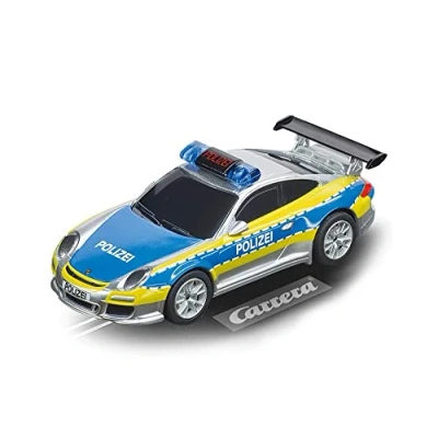 Abbildung von Carrera 20064174 GO!!! Porsche 911 GT3 Polizei I Rennbahnen und lizensierte Slotcars bis zu 2 Spieler Für Jungs Mädchen ab 6 Jahren &amp; Erwachsene