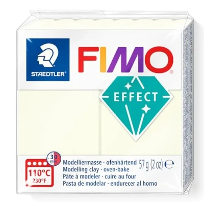 Abbildung von STAEDTLER ofenhärtende Modelliermasse FIMO effect, Nachtleuchtend 57 g, weich und geschmeidig, für Einsteiger Hobbykünstler, kompatibel mit soft professional, 8010 041