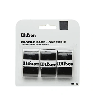 Abbildung von Wilson Padel Profile Overgrip, 3er Pack, Schwarz, WR8416601001