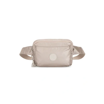 Abbildung von Kipling ABANU MULTI Kleine Umhängetasche, die in eine Hüfttasche umgewandelt werden kann, Metallic Glow (Silber)