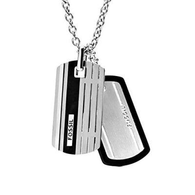 Abbildung von Fossil Halskette silvercoloured, Herren, Größe: One Size, Silver coloured