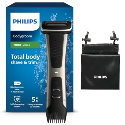 Abbildung von Philips BG7025/15 Bodygroom Series 7000 mit integriertem Kammaufsatz (3 bis 11 mm)