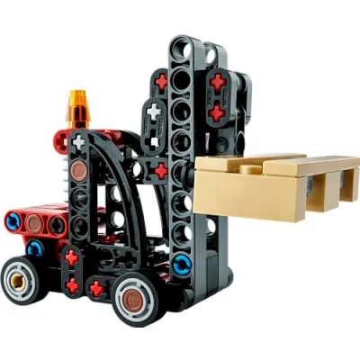 Abbildung von LEGO Technic Gabelstapler mit Palette 30655