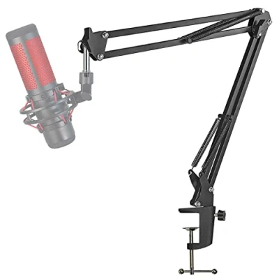 Abbildung von HyperX QuadCast Mikrofonarm Boom Arm Profi Universal Mic Ständer kompatibel mit S Mikrofon Arm, Fifine AM8, Blue Yeti, Razer Seiren Mini, für 3/8&quot; bis 5/8&quot; Adapter von YOUSHARES