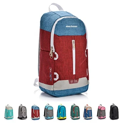 Abbildung von meteor 10 und 20L Kühlrucksack Kühltasche Isolierter Rucksack Lunchrucksack Kühlbox Picknickrucksack Eiscampingtasche Picknicktasche Outdoor Reisetasche (10L, Sea/Grün), grün, l